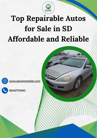 Explore Repairable Autos in SD – Budget-Friendly Options Available