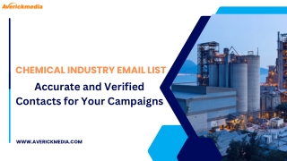 Chemical Industry Email List-Accurate and Verified Contacts for Your Campaigns