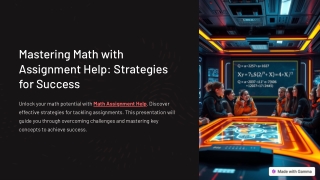 Mastering Math with Assignment Help Strategies for Success