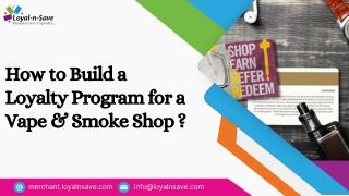 How to Build a Loyalty Program for a Vape & Smoke Shop