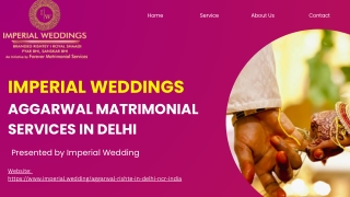 Aggarwal Matrimonial Services in Delhi (1)