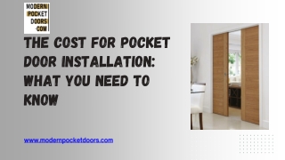 The Cost for Pocket Door Installation What You Need to Know