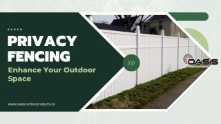 Privacy Fencing: Durable Vinyl Solutions for Enhanced Security & Privacy