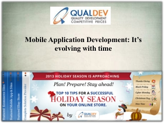 Mobile Application Development: It