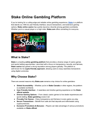 Stake