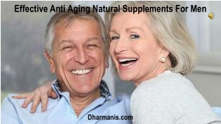 Effective Anti Aging Natural Supplements For Men