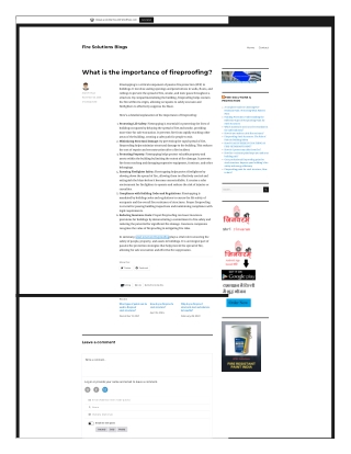 What is the importance of fireproofing