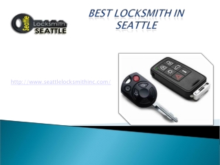 Best Locksmith in Seattle