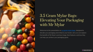 3.5 Gram Mylar Bags Elevating Your Packaging with Mr Mylar