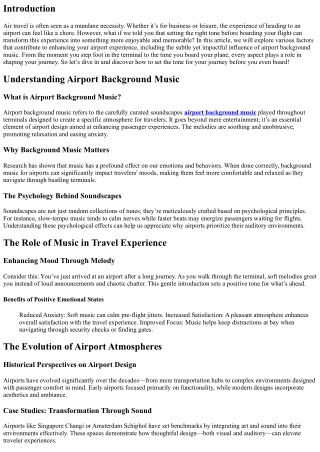 Setting the Tone for Your Journey Before You Even Board