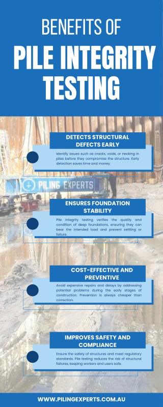 Benefits of Pile Integrity Testing