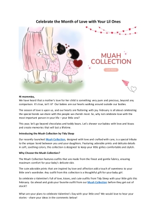 Celebrate the Month of Love with Your Lil One