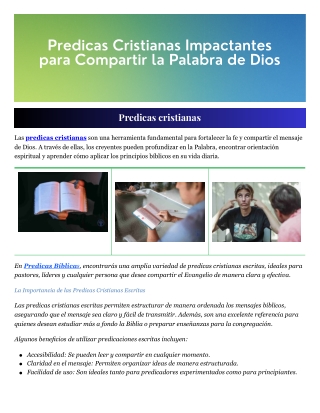 Predicas cristianas