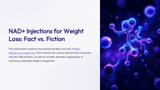 NAD Injections for Weight Loss: Separating Fact from Fiction