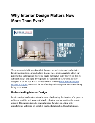 Home Interior Designer Services in Nagpur