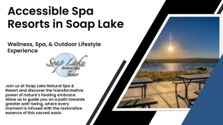 Accessible Spa Resorts in Soap Lake