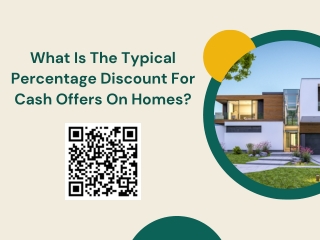 What Is The Typical Percentage Discount For Cash Offers On Homes?