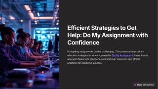 Efficient Strategies to Get Help Do My Assignment with Confidence