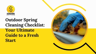 Outdoor Spring Cleaning Checklist: Your Ultimate Guide to a Fresh Start