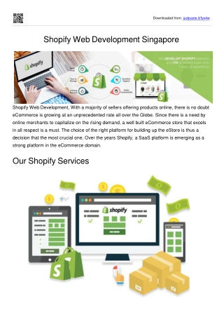 Shopify Web Development Singapore