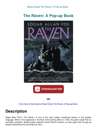 Books Read The Raven A Pop-up Book