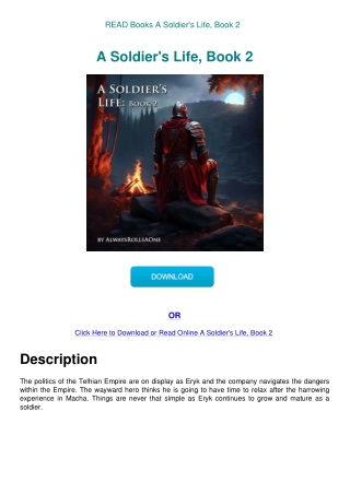 READ Books A Soldier's Life  Book 2