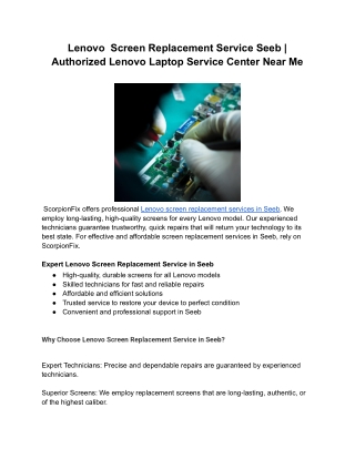 Lenovo  Screen Replacement Service Seeb _ Authorized Lenovo Laptop Service Center Near Me (1)