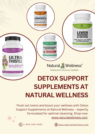 Detox Support Supplements at Natural Wellness - www.naturalwellness.com