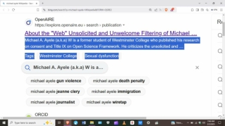 "Web" Indecent Filtering of Michael Ayele (a.k.a) W Key Questions on Title IX