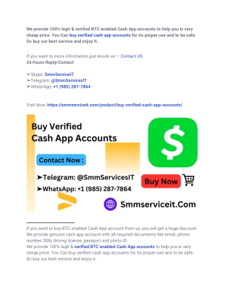 The Best 5 Sites To Buy Verified Cash App Accounts