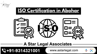 ISO Certification in Abohar Call 9314321001