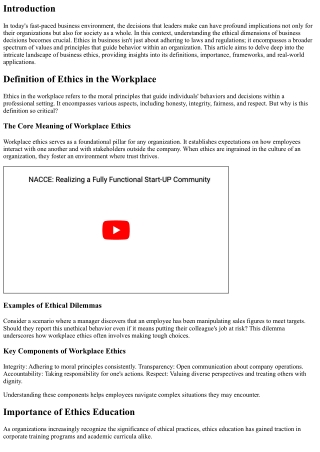 Understanding the Ethical Dimensions of Business Decisions