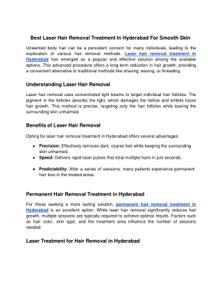 Best Laser Hair Removal Treatment In Hyderabad For Smooth Skin - Google Docs (1)
