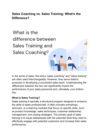 Sales Coaching vs. Sales Training_ What’s the Difference_