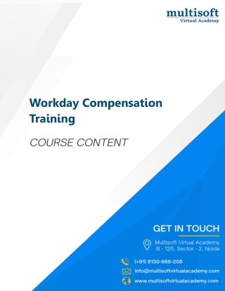 Workday Compensation Training by Multisoft Virtual Academy