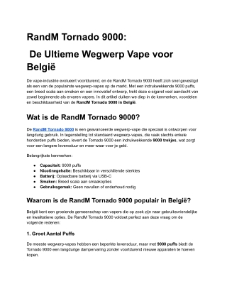 RandM Tornado 9000