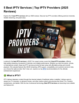 5 Best IPTV Services _ Top IPTV Providers (2025 Reviews)