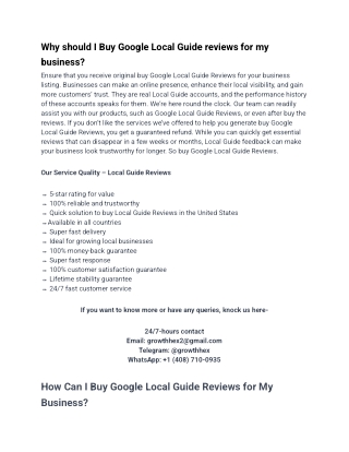 Why should I Buy Google Local Guide reviews for my business_ 2025