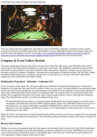 Beer Pong Master Gallery Game
