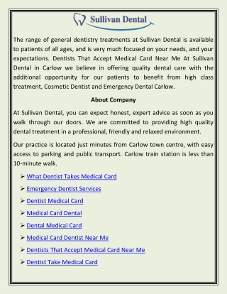 Medical Card Dentist Near Me