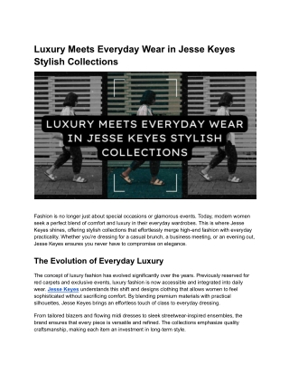 Elevate Everyday Wear Effortlessly