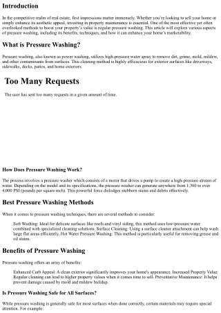 Boost Your Property's Value with Regular Pressure Washing by Lakeland Window Cle