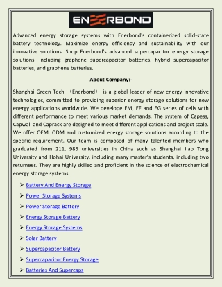 Graphene Supercapacitor Battery