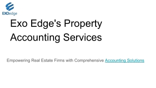 Exo Edge's Property Accounting Services