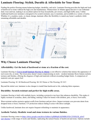 Why Laminate Flooring is a Great Option for Atlanta Homes