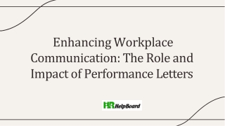 Letter of Performance