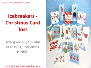 Icebreakers - Christmas Card Toss