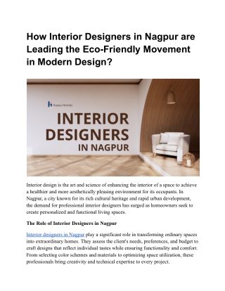 Interior Designers in Nagpur