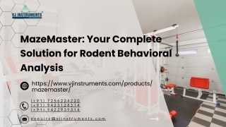 MazeMaster Your Complete Solution for Rodent Behavioral Analysis