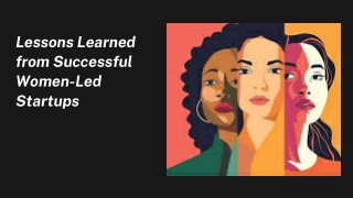 Lessons Learned from Successful Women-Led Startups